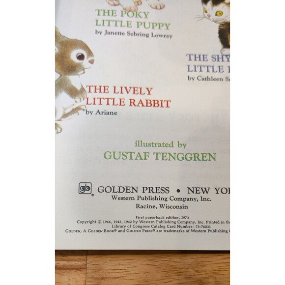 GUSTAF TENGGREN'S Three of a Kind 1973 Poky Little Puppy, Shy Little Kitten + - Picture 5 of 5